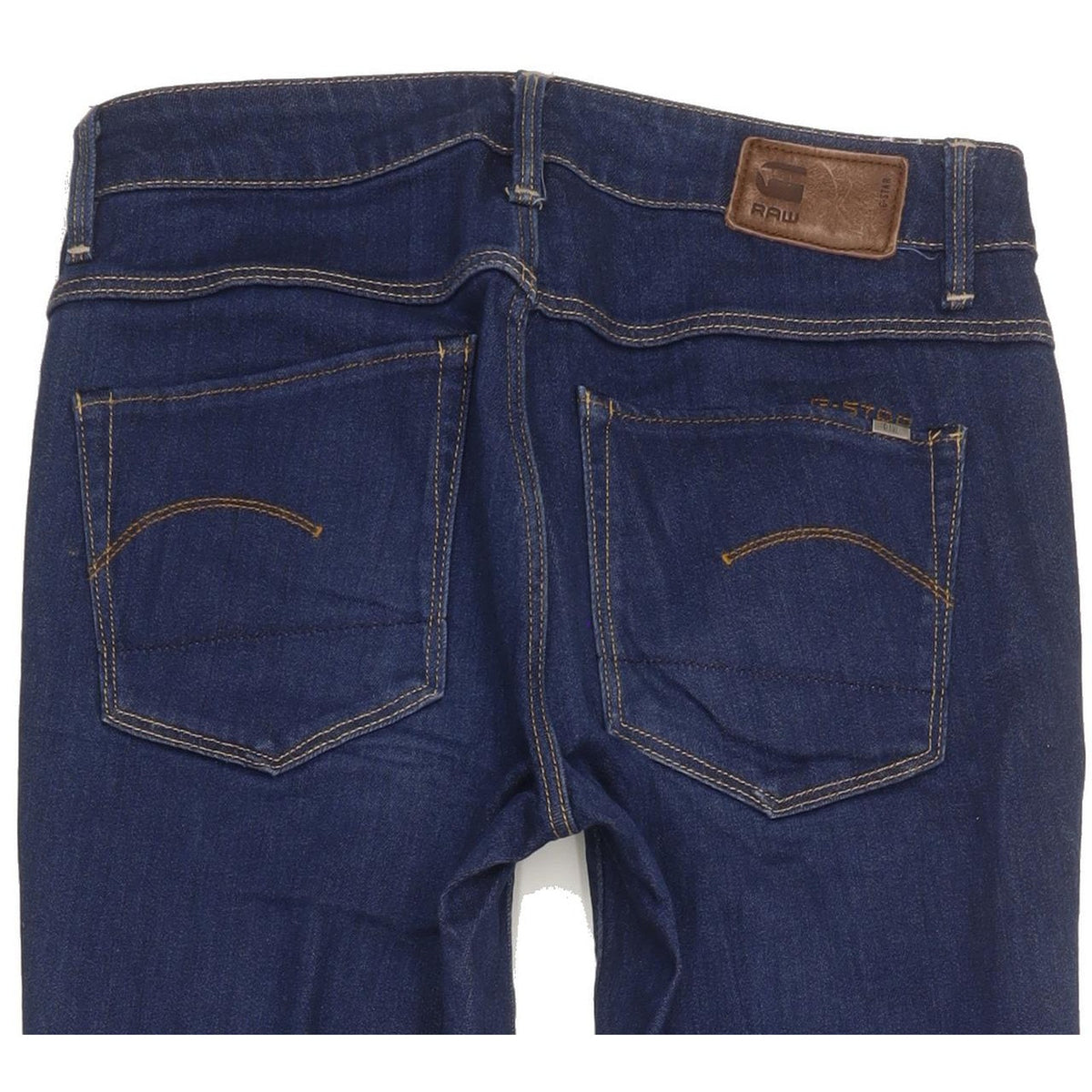 G-Star 3301 High Women Blue Straight Slim Stretch Jeans W26 L30