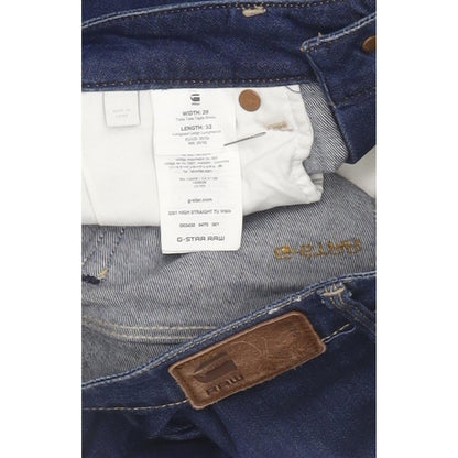 G-Star 3301 High Women Blue Straight Slim Stretch Jeans W26 L30