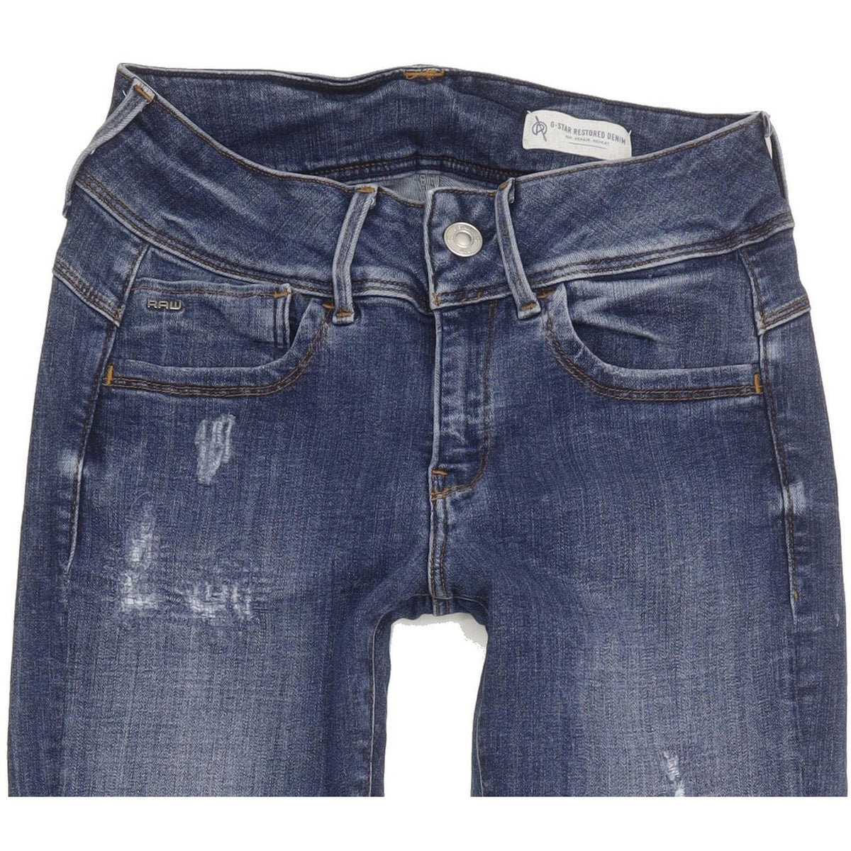G-Star Women Blue Skinny Slim Stretch Jeans W24 L29