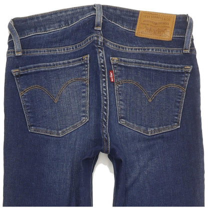 Levi's 711 Women Blue Skinny Slim Stretch Jeans W24 L29