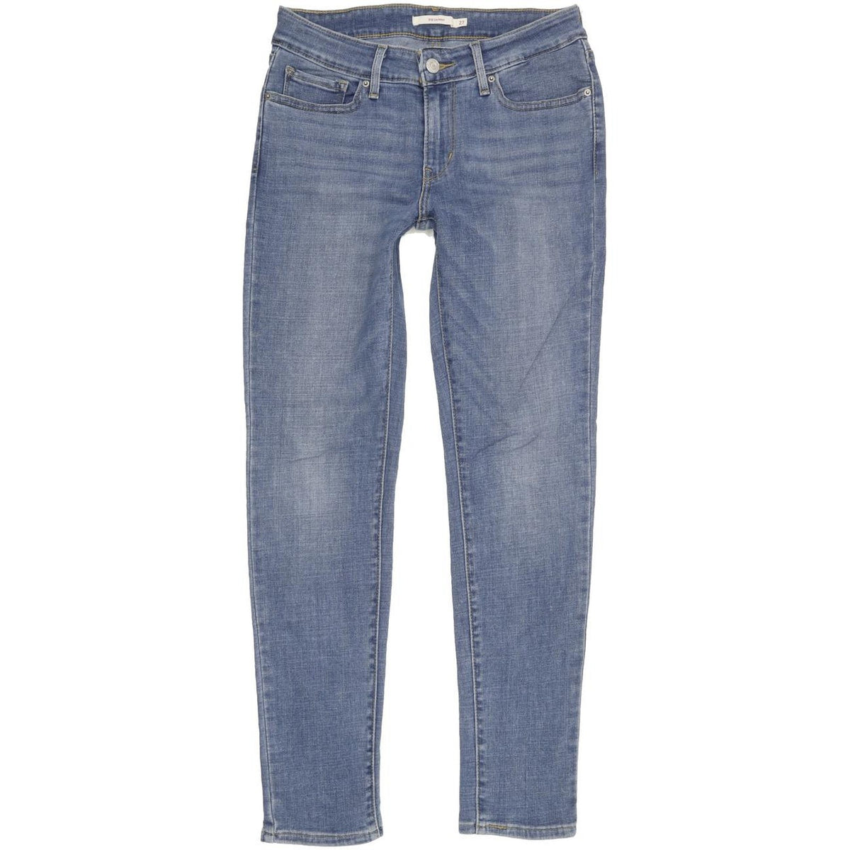 Levi's 711 Women Blue Skinny Slim Stretch Jeans W27 L28