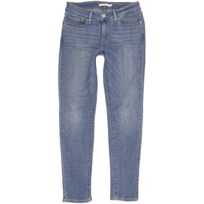 Levi's 711 Women Blue Skinny Slim Stretch Jeans W27 L28