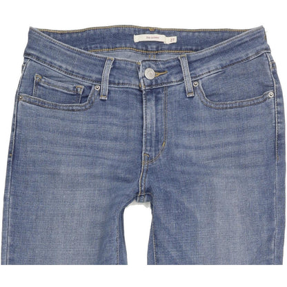 Levi's 711 Women Blue Skinny Slim Stretch Jeans W27 L28