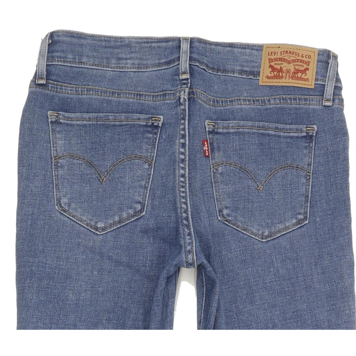 Levi's 711 Women Blue Skinny Slim Stretch Jeans W27 L28