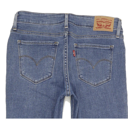 Levi's 711 Women Blue Skinny Slim Stretch Jeans W27 L28