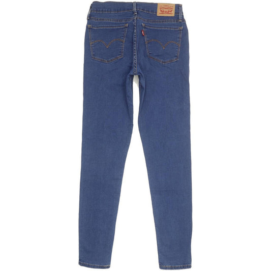 Levi's 710 Super Women Blue Skinny Slim Stretch Jeans W28 L28