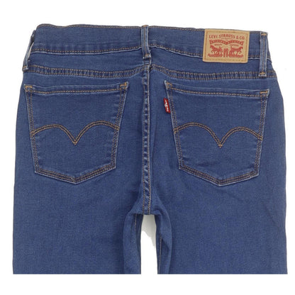 Levi's 710 Super Women Blue Skinny Slim Stretch Jeans W28 L28