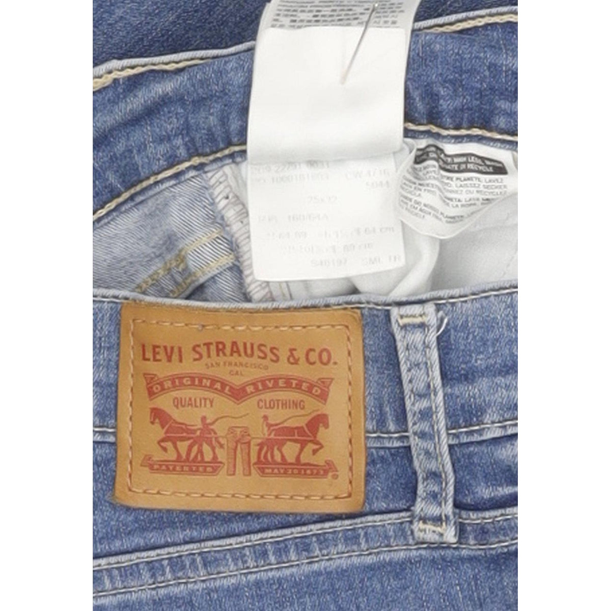 Levi's Mile Women Blue Skinny Slim Stretch Jeans W25 L32