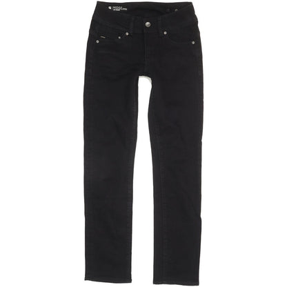 G-Star Midge Saddle Women Black Straight Slim Stretch Jeans W27 L29