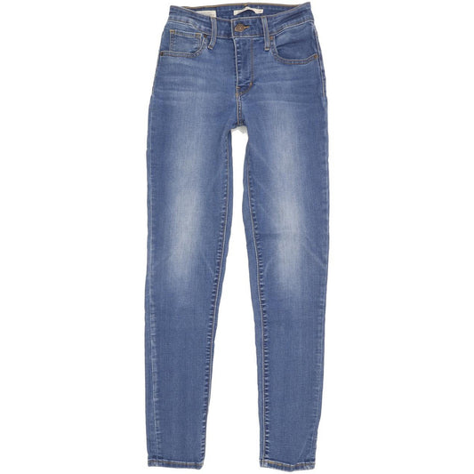 Levi's 721 Women Blue Skinny Slim Stretch Jeans W26 L30