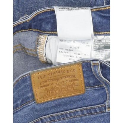 Levi's 721 Women Blue Skinny Slim Stretch Jeans W26 L30