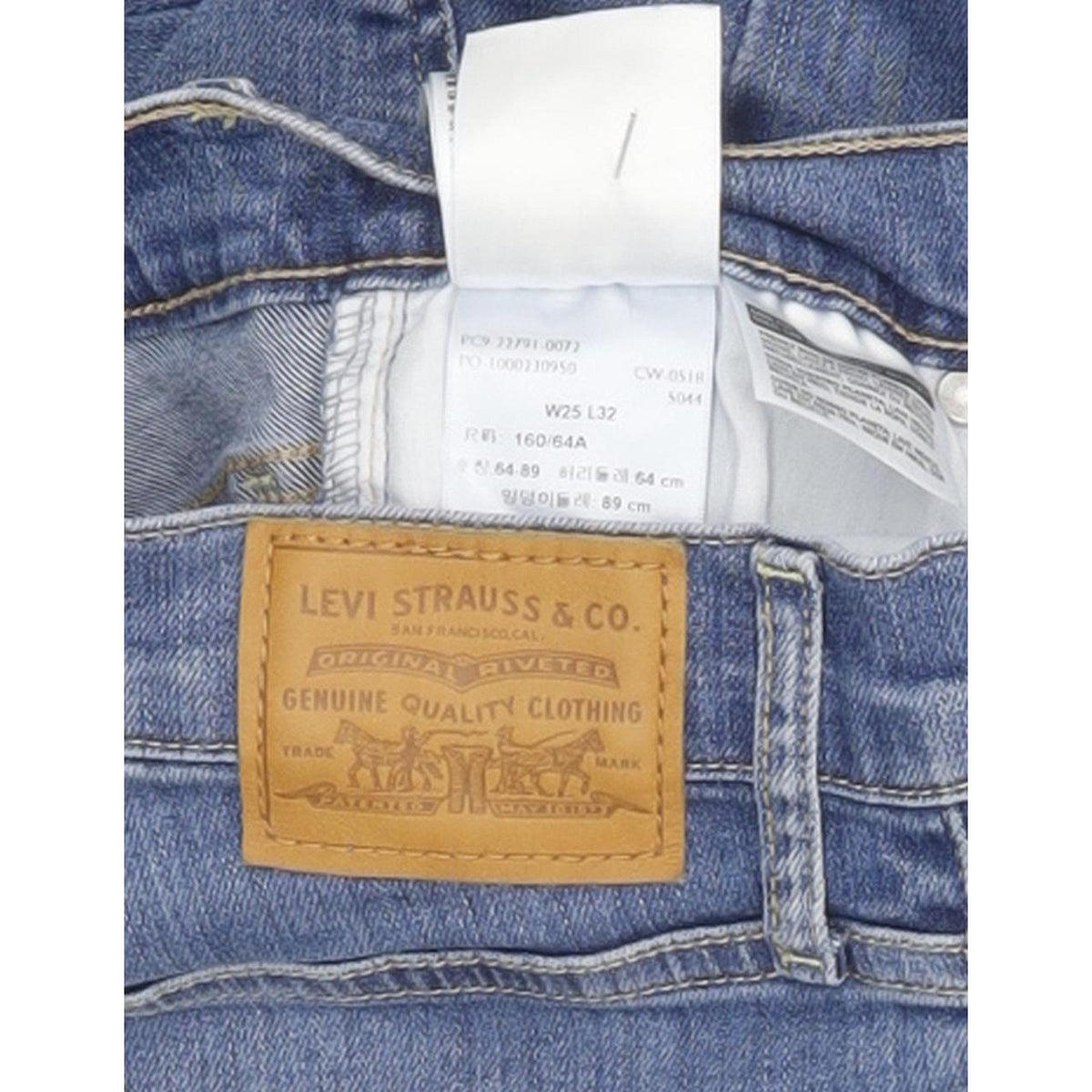 Levi's Mile Women Blue Skinny Slim Stretch Jeans W25 L33