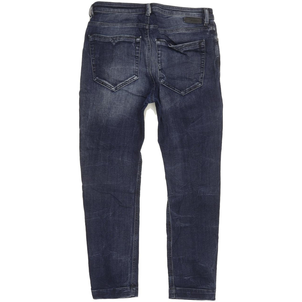 Diesel Eazee Blue Tapered Loose Boyfriend Stretch Jeans High Waisted W28 L28