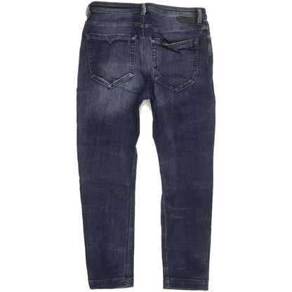 Diesel Eazee Blue Tapered Loose Boyfriend Stretch Jeans High Waisted W28 L28