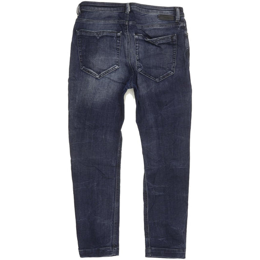 Diesel Eazee Blue Tapered Loose Boyfriend Stretch Jeans High Waisted W28 L28