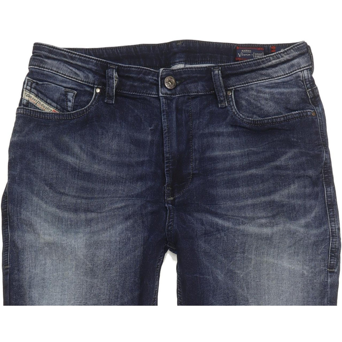 Diesel Eazee Blue Tapered Loose Boyfriend Stretch Jeans High Waisted W28 L28