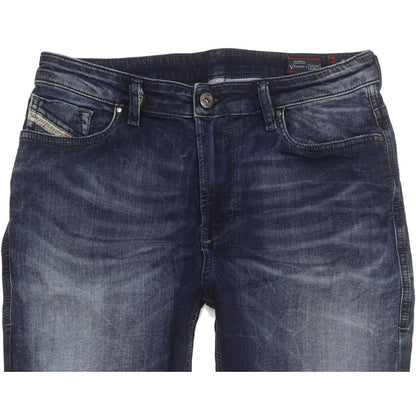 Diesel Eazee Blue Tapered Loose Boyfriend Stretch Jeans High Waisted W28 L28
