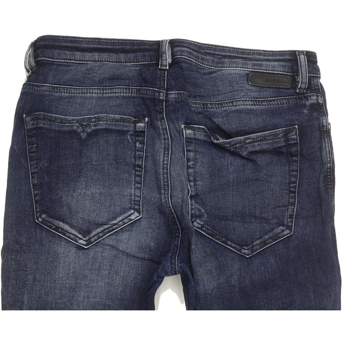 Diesel Eazee Blue Tapered Loose Boyfriend Stretch Jeans High Waisted W28 L28