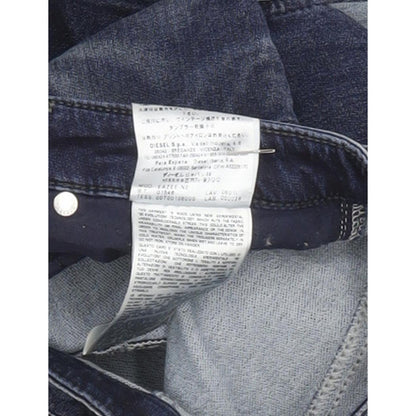 Diesel Eazee Blue Tapered Loose Boyfriend Stretch Jeans High Waisted W28 L28