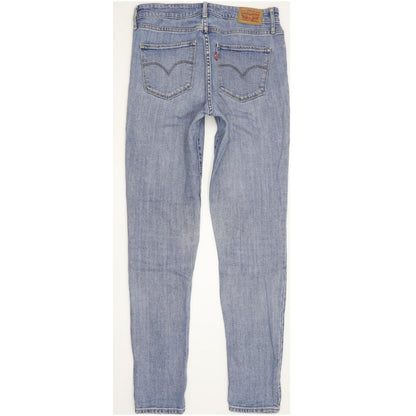 Levi's 721 Women Blue Skinny Slim Stretch Jeans W28 L31