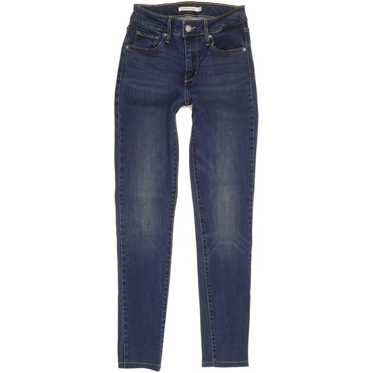Levi's 721 Women Blue Skinny Slim Stretch Jeans W25 L29