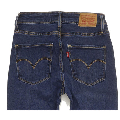 Levi's 721 Women Blue Skinny Slim Stretch Jeans W25 L29