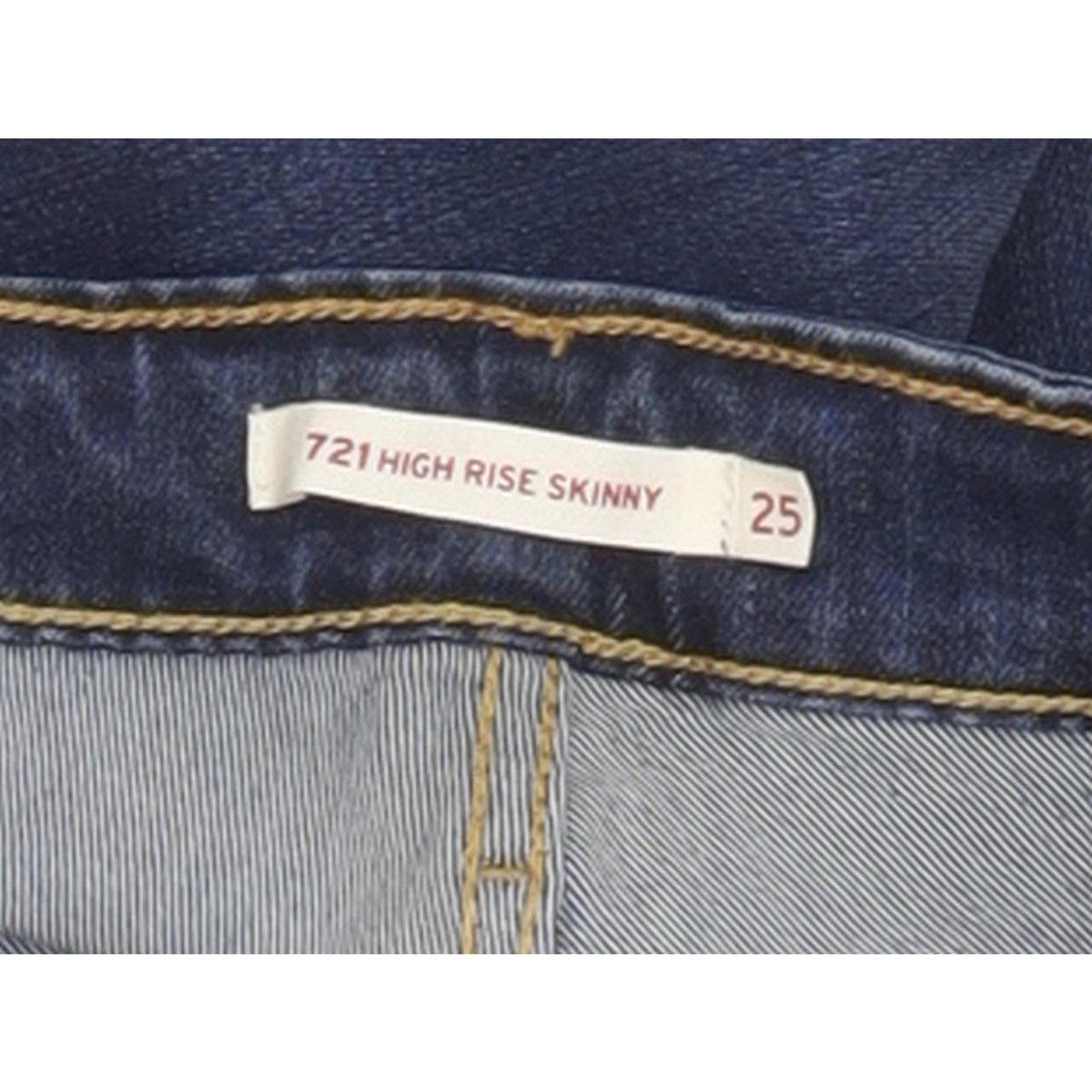 Levi's 721 Women Blue Skinny Slim Stretch Jeans W25 L29