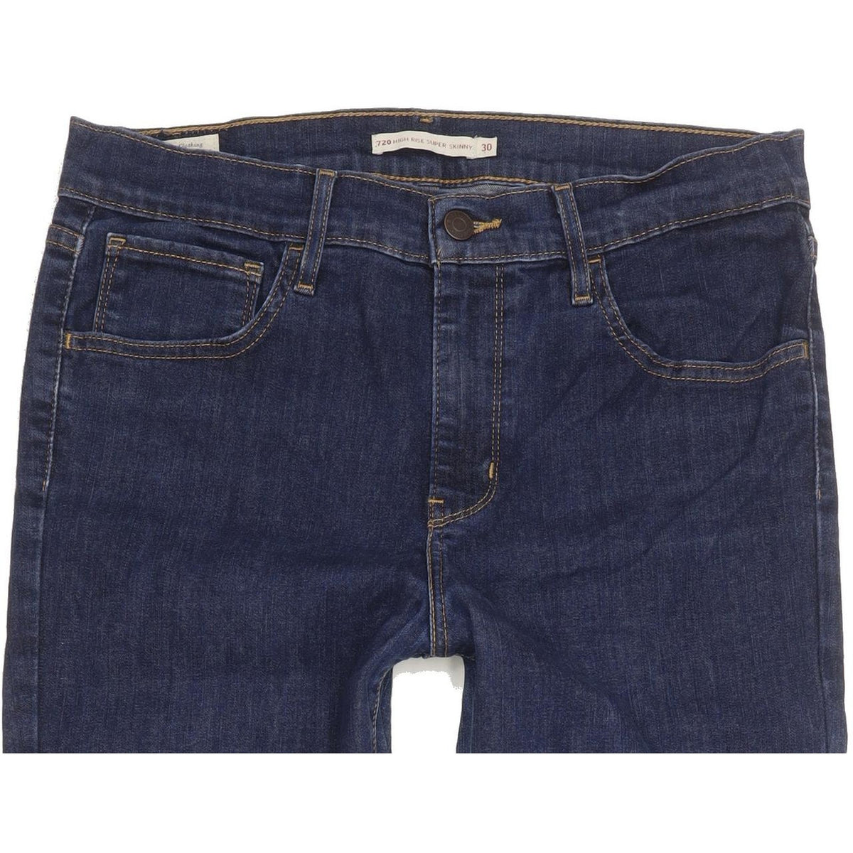 Levi's 720 Blue Skinny Slim Stretch Jeans High Waisted W30 L30