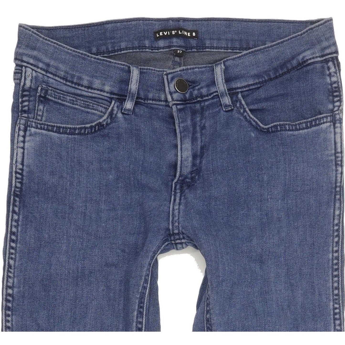 Levi's Line 8 Women Blue Skinny Slim Stretch Jeans W27 L28