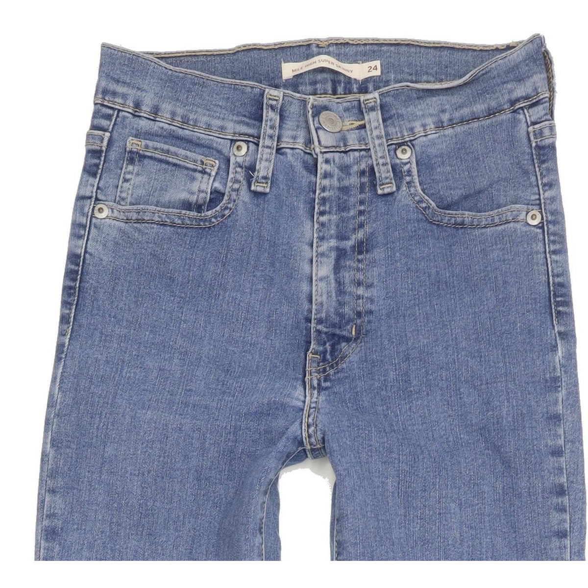 Levi's Mile Women Blue Skinny Slim Stretch Jeans W24 L28