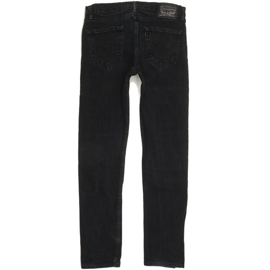 Levi's Men Black Straight Regular Stretch Jeans W32 L31