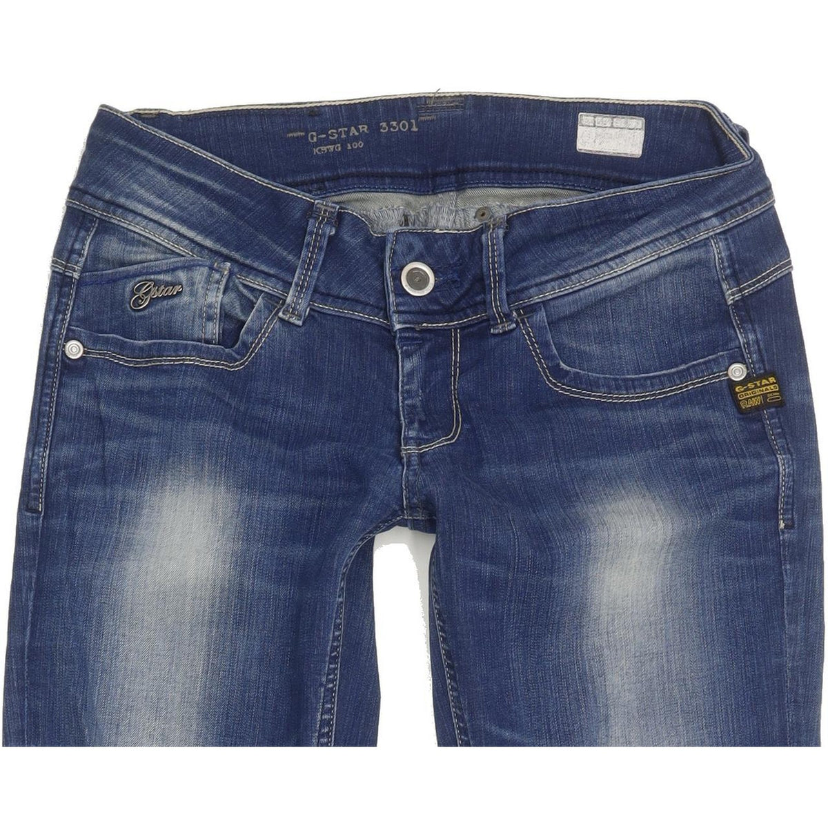 G-Star Lynn Women Blue Skinny Slim Stretch Jeans W27 L31