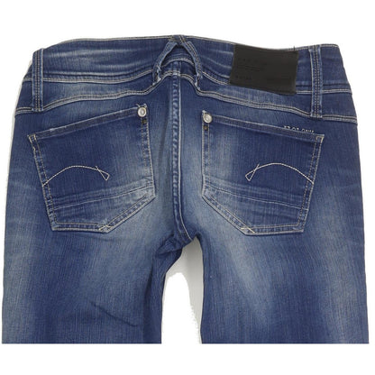 G-Star Lynn Women Blue Skinny Slim Stretch Jeans W27 L31