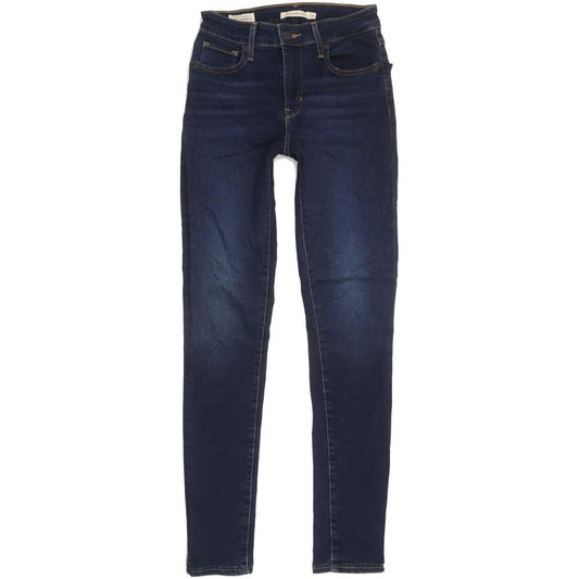 Levi's 721 Women Blue Skinny Slim Stretch Jeans W26 L30