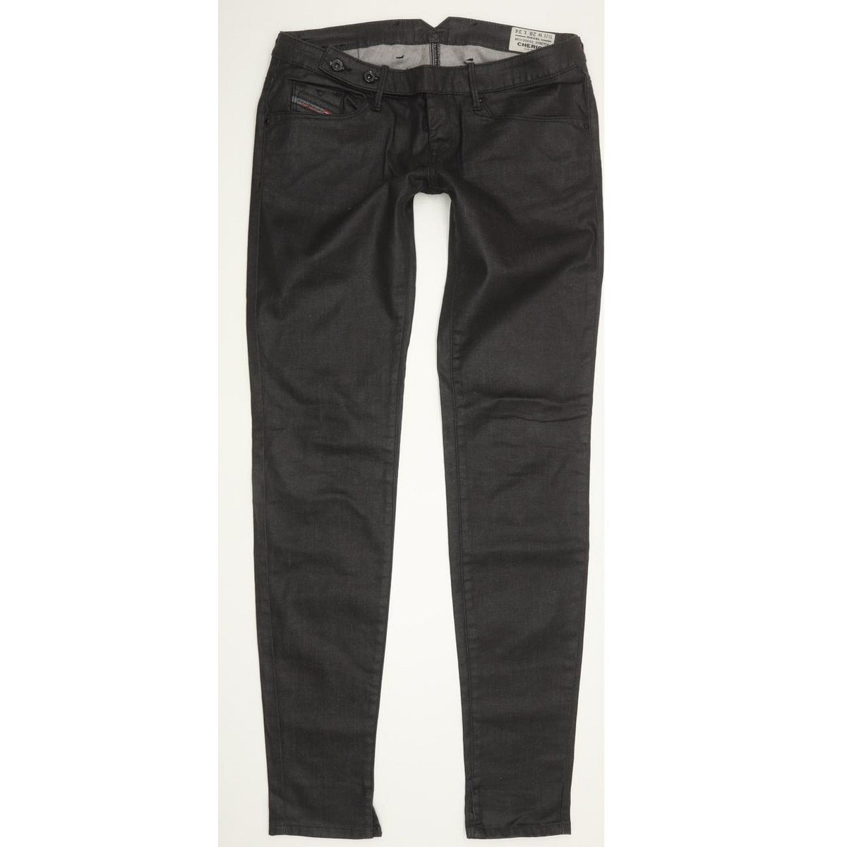 Diesel Cherick 0065Q Women Black Tapered Slim Stretch Jeans W28 L32