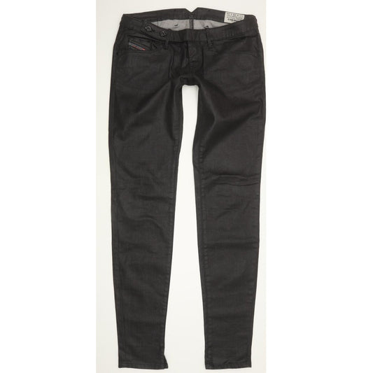Diesel Cherick 0065Q Women Black Tapered Slim Stretch Jeans W28 L32
