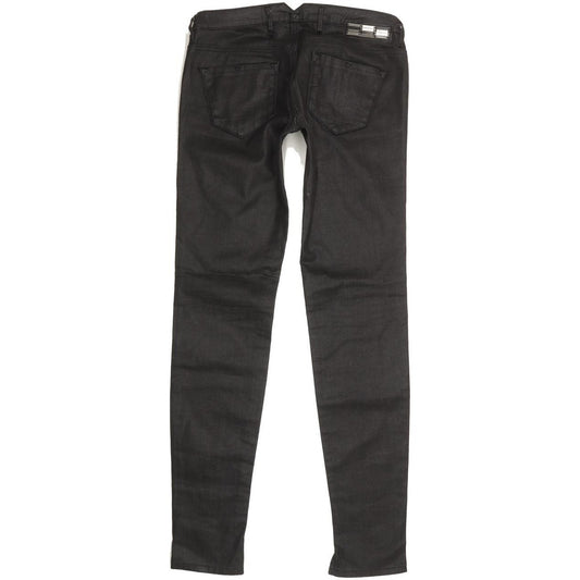 Diesel Cherick 0065Q Women Black Tapered Slim Stretch Jeans W28 L32