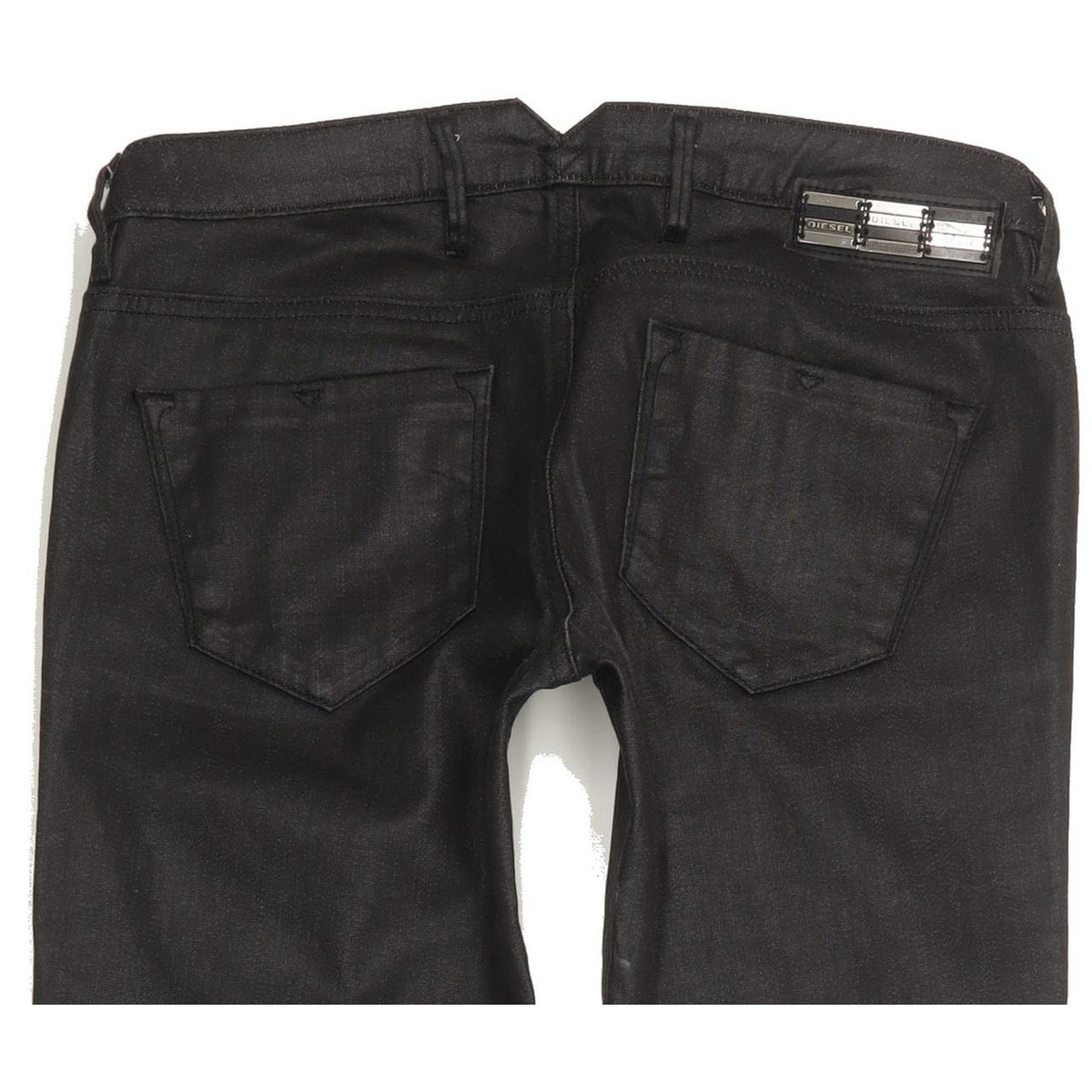 Diesel Cherick 0065Q Women Black Tapered Slim Stretch Jeans W28 L32