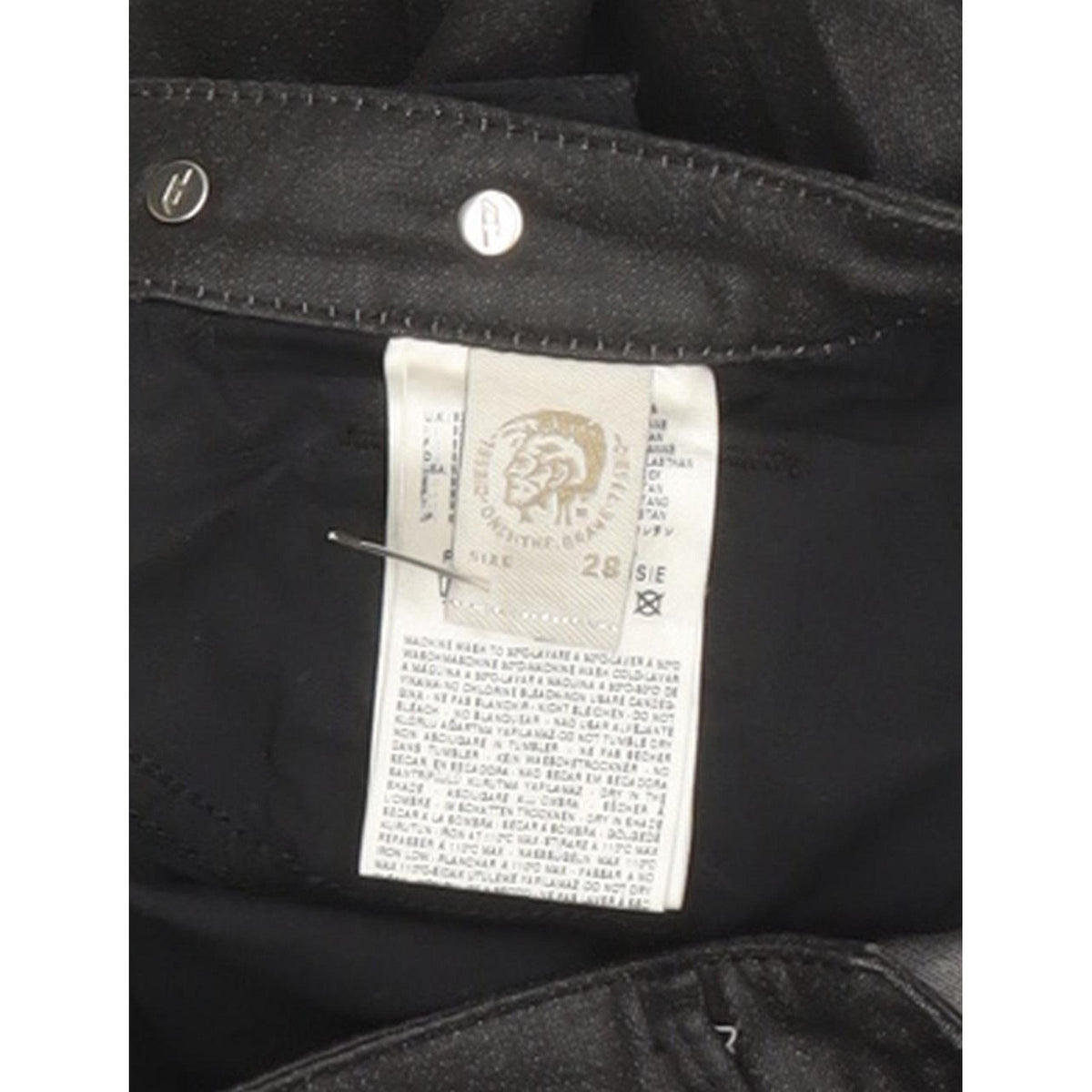 Diesel Cherick 0065Q Women Black Tapered Slim Stretch Jeans W28 L32