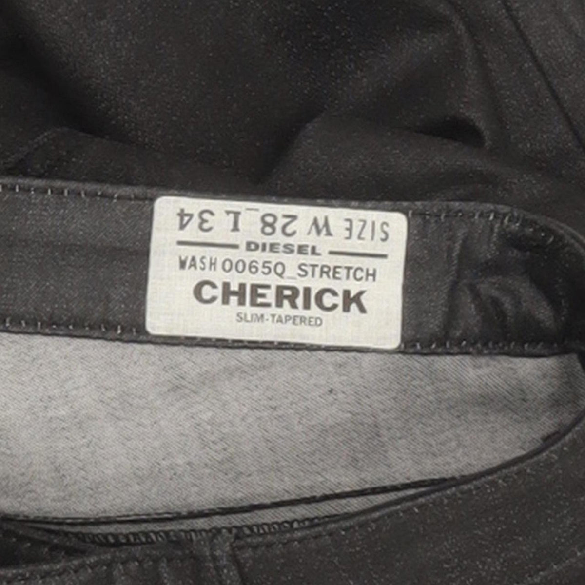 Diesel Cherick 0065Q Women Black Tapered Slim Stretch Jeans W28 L32