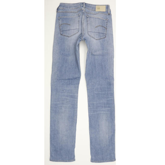 G-Star Women Blue Straight Slim Stretch Jeans W27 L31
