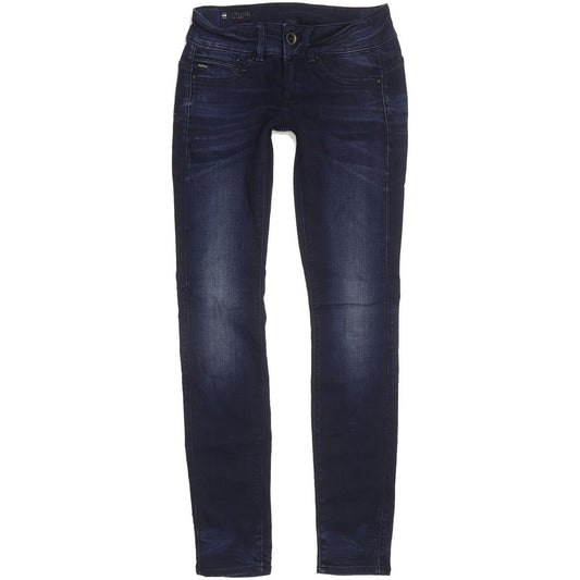 G-Star Midge Women Navy Skinny Slim Stretch Jeans W26 L30