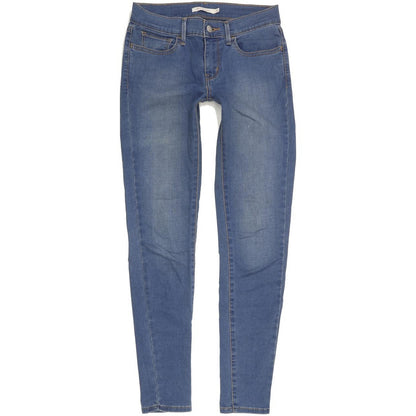 Levi's 710 Super Women Blue Skinny Slim Stretch Jeans W27 L29