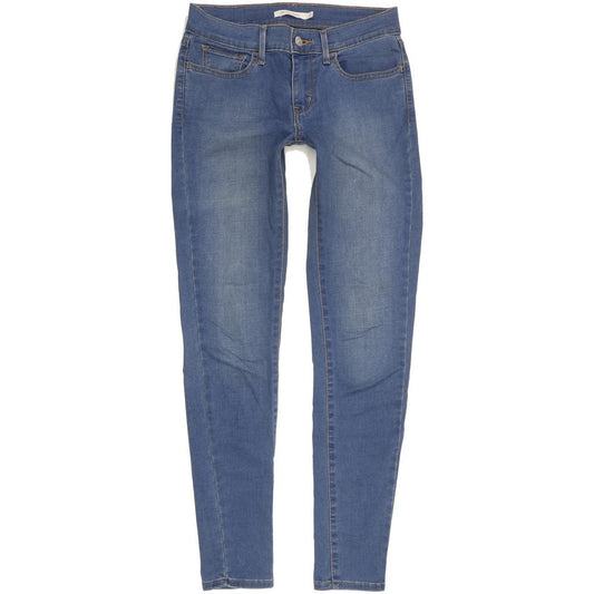 Levi's 710 Super Women Blue Skinny Slim Stretch Jeans W27 L29