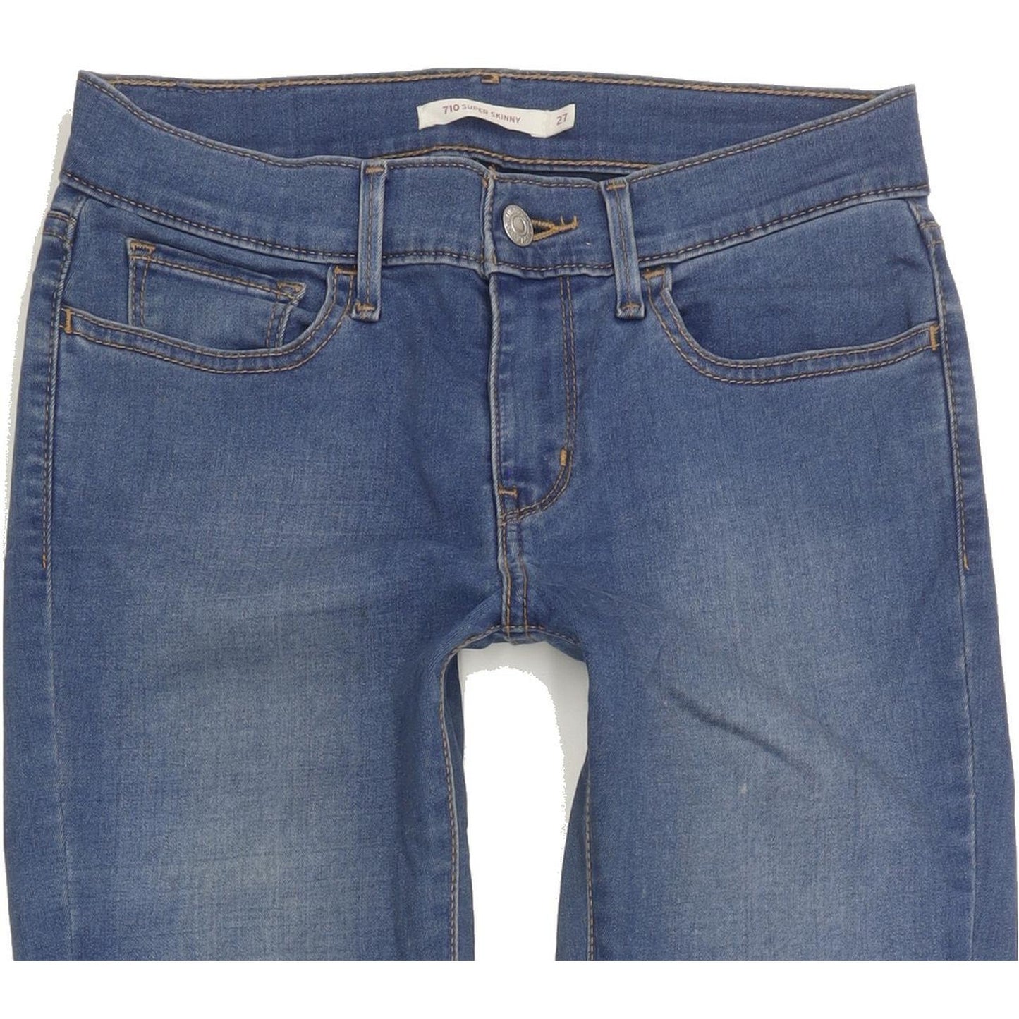 Levi's 710 Super Women Blue Skinny Slim Stretch Jeans W27 L29