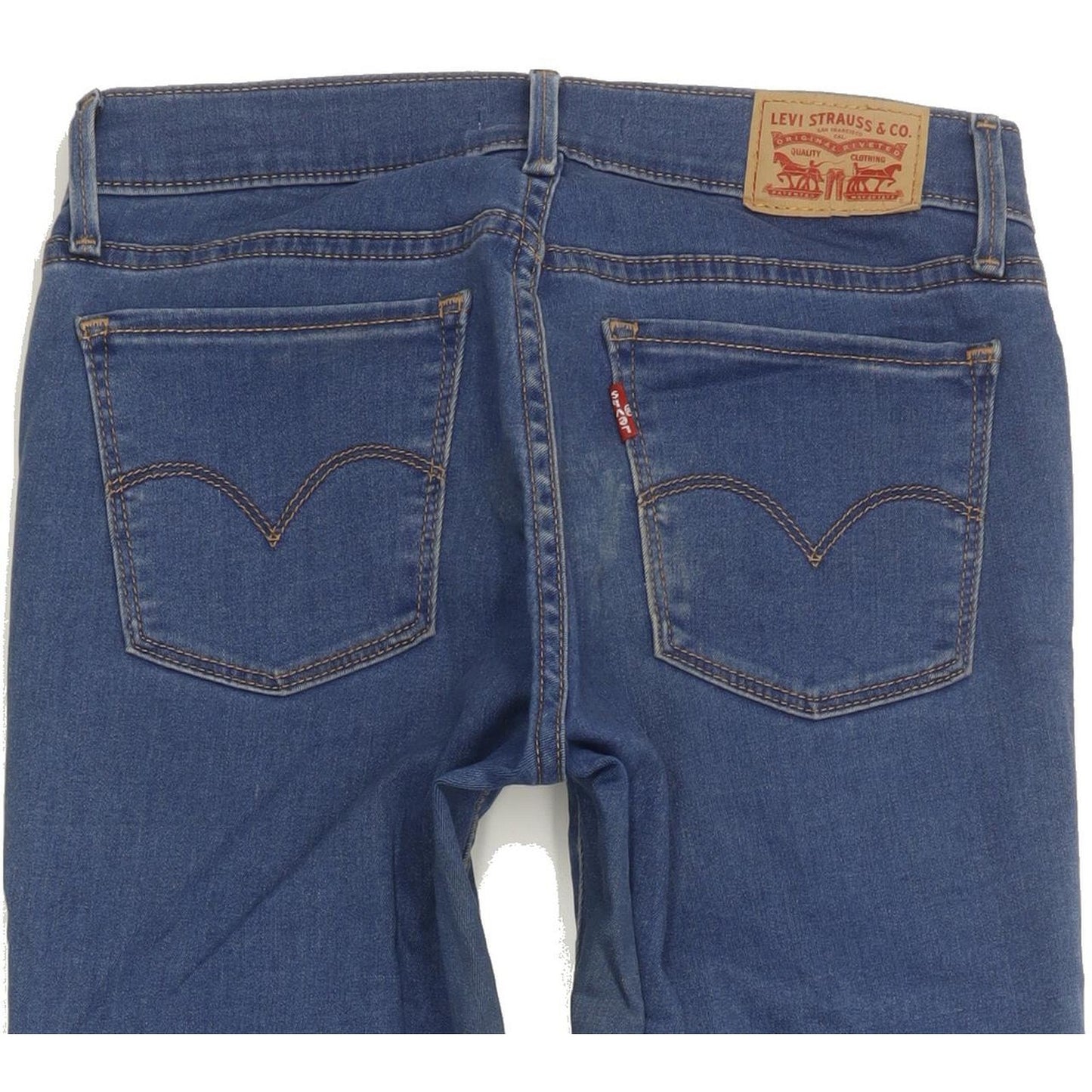 Levi's 710 Super Women Blue Skinny Slim Stretch Jeans W27 L29