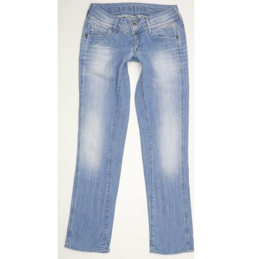 G-Star Women Blue Straight Slim Stretch Jeans W26 L31