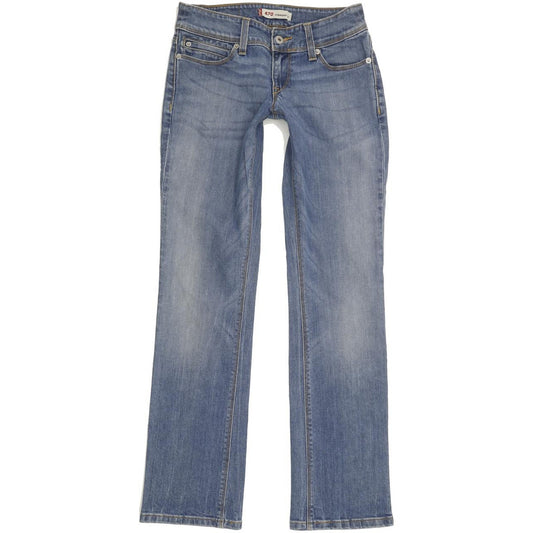 Levi's 470 Women Blue Straight Slim Stretch Jeans W26 L30
