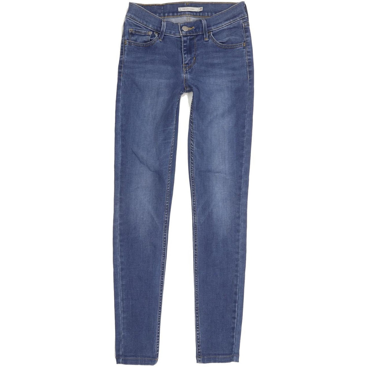 Levi's 710 super Women Blue Skinny Slim Stretch Jeans W25 L28