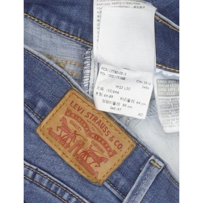 Levi's 710 super Women Blue Skinny Slim Stretch Jeans W25 L28